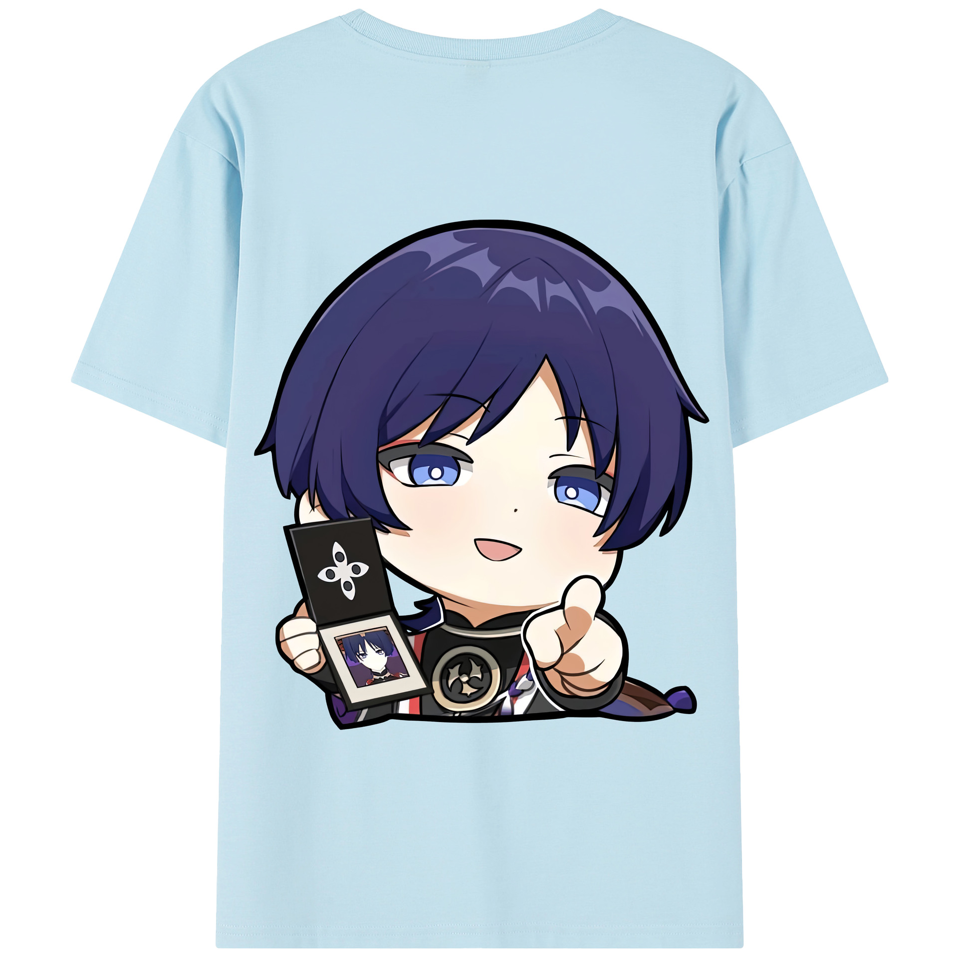 げんし神 さんペい genshin Sanpei 綿100％半袖Tシャツ（背面プリント）